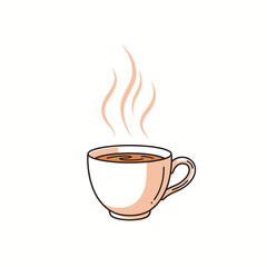 Steaming Cup: Simple Vector Illustration