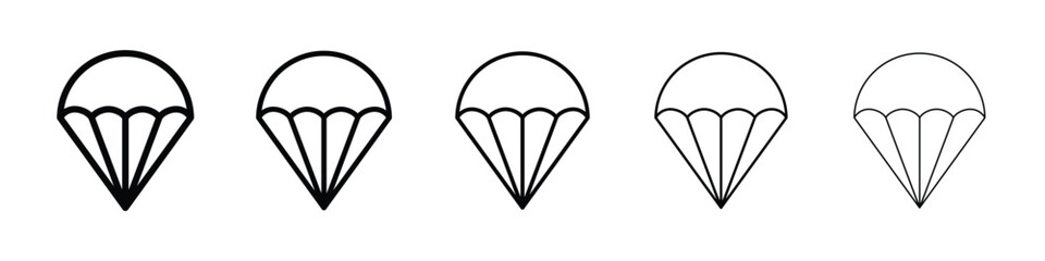 Parachute icon for social media, app, and web design. Vector illustration.