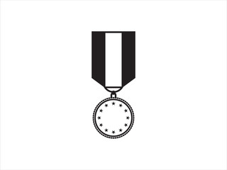medali, medal, trophy icon vbector isolated white