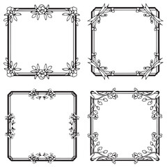 Classic Victorian For A Timeless Feel Decorative Vector Floral Border Packs
