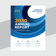 Abstract annual report business template cover design, vector template ready to print design