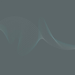 Flowing wave design. Abstract glowing wave lines. Dynamic wave pattern. Modern flowing wavy lines. Futuristic technology concept. 
