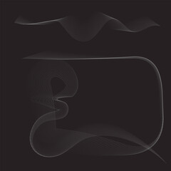 Flowing wave design. Abstract glowing wave lines. Dynamic wave pattern. Modern flowing wavy lines. Futuristic technology concept. 