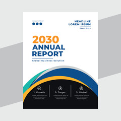 Corporate Book Cover Design Template in A4. Can be adapt to Brochure, Annual Report, Magazine, Poster, Business Presentation, Portfolio, Flyer, Banner, Website.