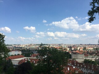 Fototapeta premium view of prague in sunny day