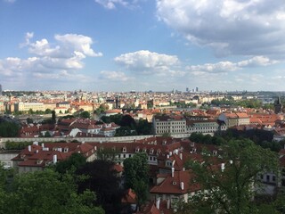 Fototapeta premium view of prague in sunny day