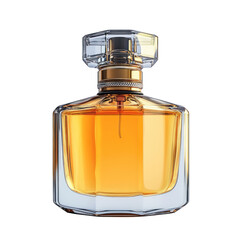luxurious perfume bottle isolated on white or transparent background