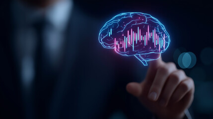 Businessman Using AI for Strategic Business Planning