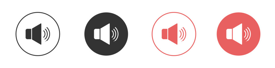 Volume icon simple flat graphic illustration.