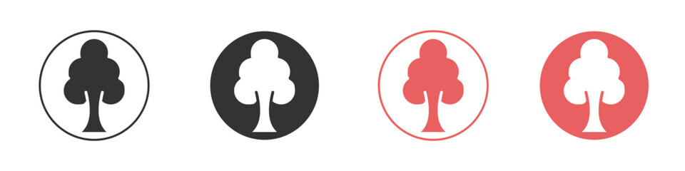 Tree free icon simple flat graphic illustration.