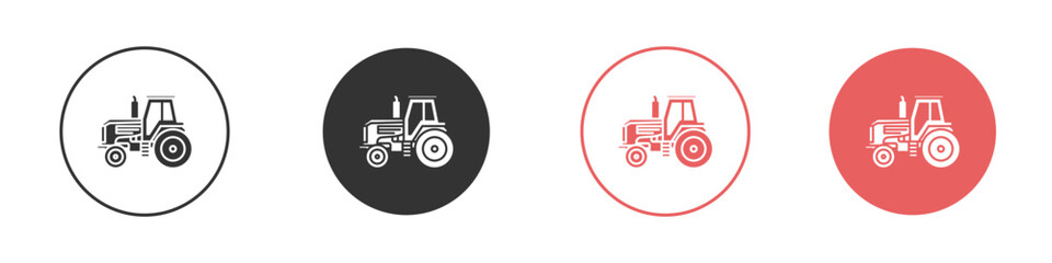 Tractor icon simple flat graphic illustration.