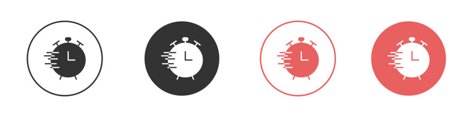 Time fast icon simple flat graphic illustration.