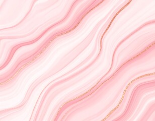 Obraz premium Pink flowing silk fabric with a soft, abstract wave pattern