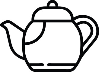 tea kettle vector illustration