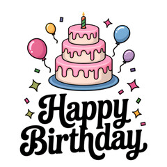 birthday card with cake