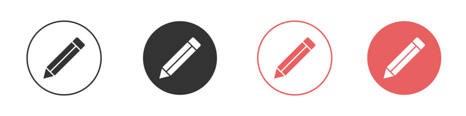 Pencil icon simple flat graphic illustration.