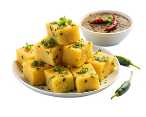dhokla pieces mustard seed tadka