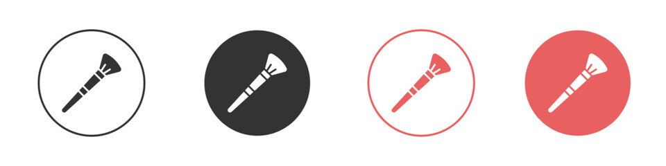 Makeup brush icon simple flat graphic illustration.