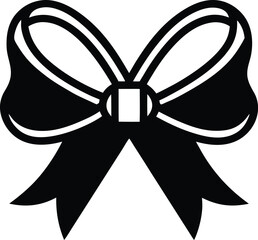 Elegant Black Bow A Classic Design for Gift Wrapping and Decoration