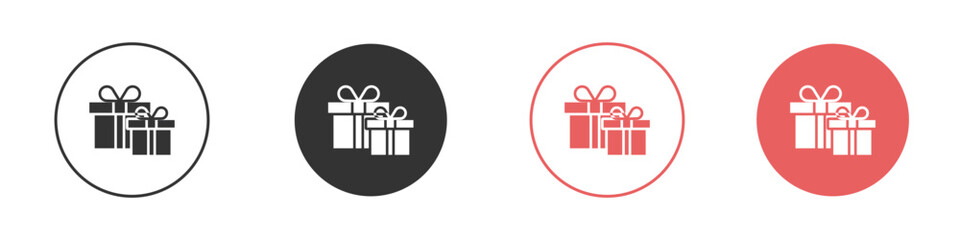 Gifts icon simple flat graphic illustration.