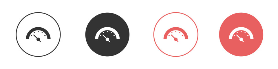 Gauge icon simple flat graphic illustration.