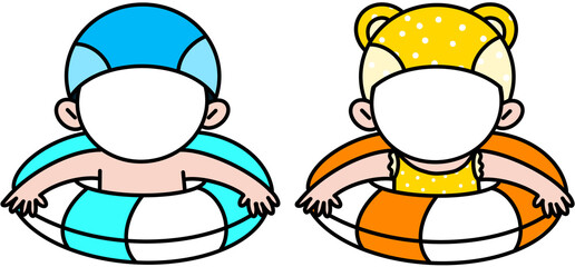 물놀이 합성이미지(Synthetic png)