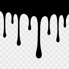 Black dripping paint silhouette. Dripping paint texture for graphic design, digital art, branding elements, and creative projects