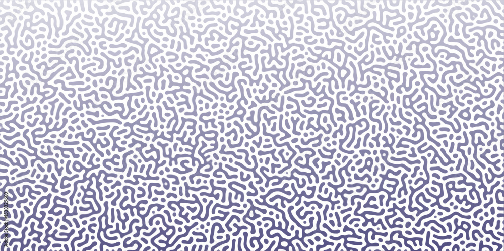 Poster abstract reaction-diffusion turing pattern natural texture purple and white gradient color scheme. l
