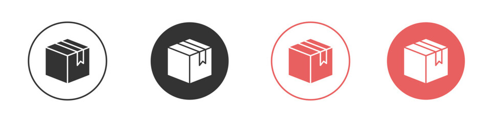 Box icon simple flat graphic illustration.