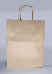 paper bag on a white background, gift items
