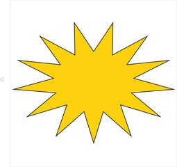 A vivid pink and yellow star geometric design in a simple minimalist style created using adobe illustrator featuring bold colors and clean lines for digital illustration or graphic artwork