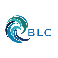 BLC Modern Wave -Inspired Abstract Logo Design BLC Later Logo, with BAA Text on White Background
