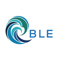 BLE Modern Wave -Inspired Abstract Logo Design BLE Later Logo, with BAA Text on White Background
