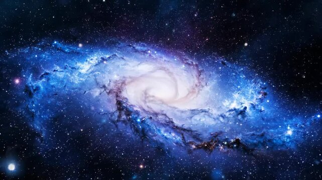 Spinning Galaxy Formation Deep Space Animated Background