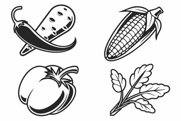 Fototapeta premium set of vegetables