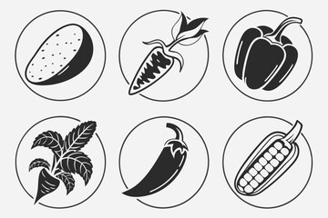 set of vegetables