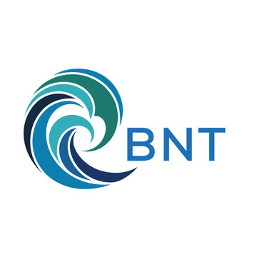 BNT Modern Wave -Inspired Abstract Logo Design BNT Later Logo, with BAA Text on White Background
