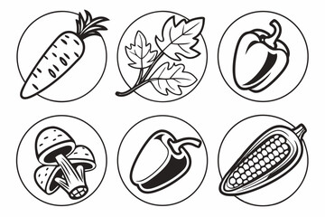set of vegetables