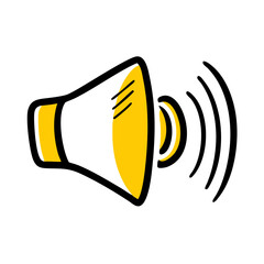 Speaker on transparent background for web and graphic design