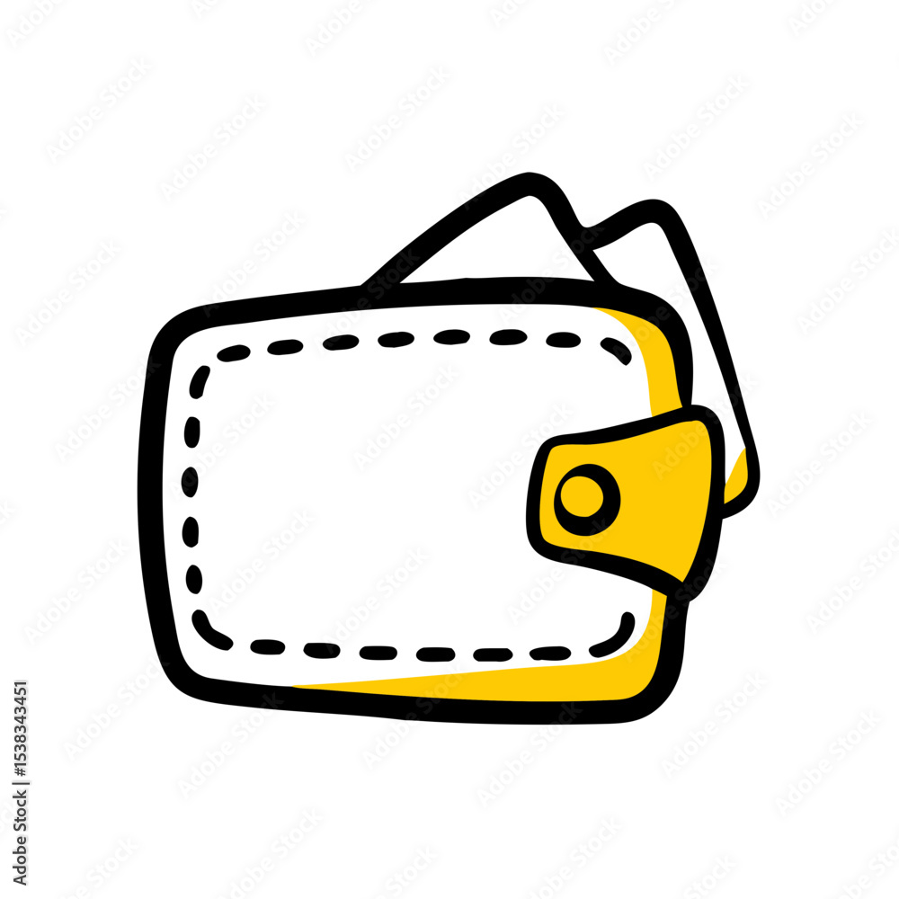 Poster wallet on transparent background for web and graphic design