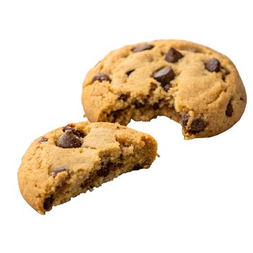 Galletas de chocolate con un roto y un descosido