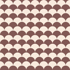 Modern brown and cream circular overlapping pattern &ndash; seamless, stylish, and perfect for branding, packaging, or digital design. Ideal for backgrounds or textures. Trendy and versatile.