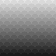 Modern black and white gradient circular overlapping pattern &ndash; seamless, stylish, and perfect for branding, packaging, or digital design. Ideal for backgrounds or textures. Trendy and versatile.