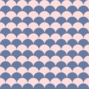 Modern blue and pink circular overlapping pattern &ndash; seamless, stylish, and perfect for branding, packaging, or digital design. Ideal for backgrounds or textures. Trendy and versatile.