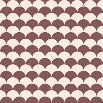 Modern brown and cream circular overlapping pattern &ndash; seamless, stylish, and perfect for branding, packaging, or digital design. Ideal for backgrounds or textures. Trendy and versatile.