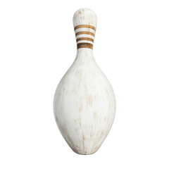 white bowling pin isolated on white or transparent background