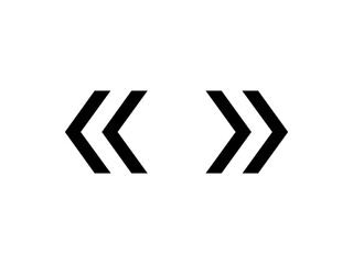 Double angle quotation marks « »