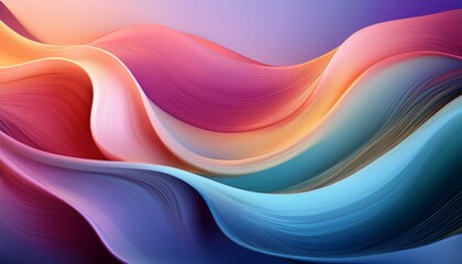 gentle gradient hues in colorful abstract art