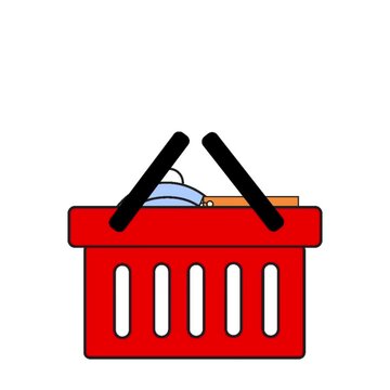 Placing Grocery Items Into Shopping Basket at Store, Retail and Consumer Behavior Concept for Market, Lifestyle, Commerce, and E-Commerce Visual Content