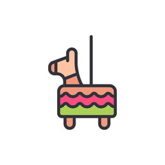 Vibrant Horse Pi�ata Icon For Celebratory Occasions And Festive Events